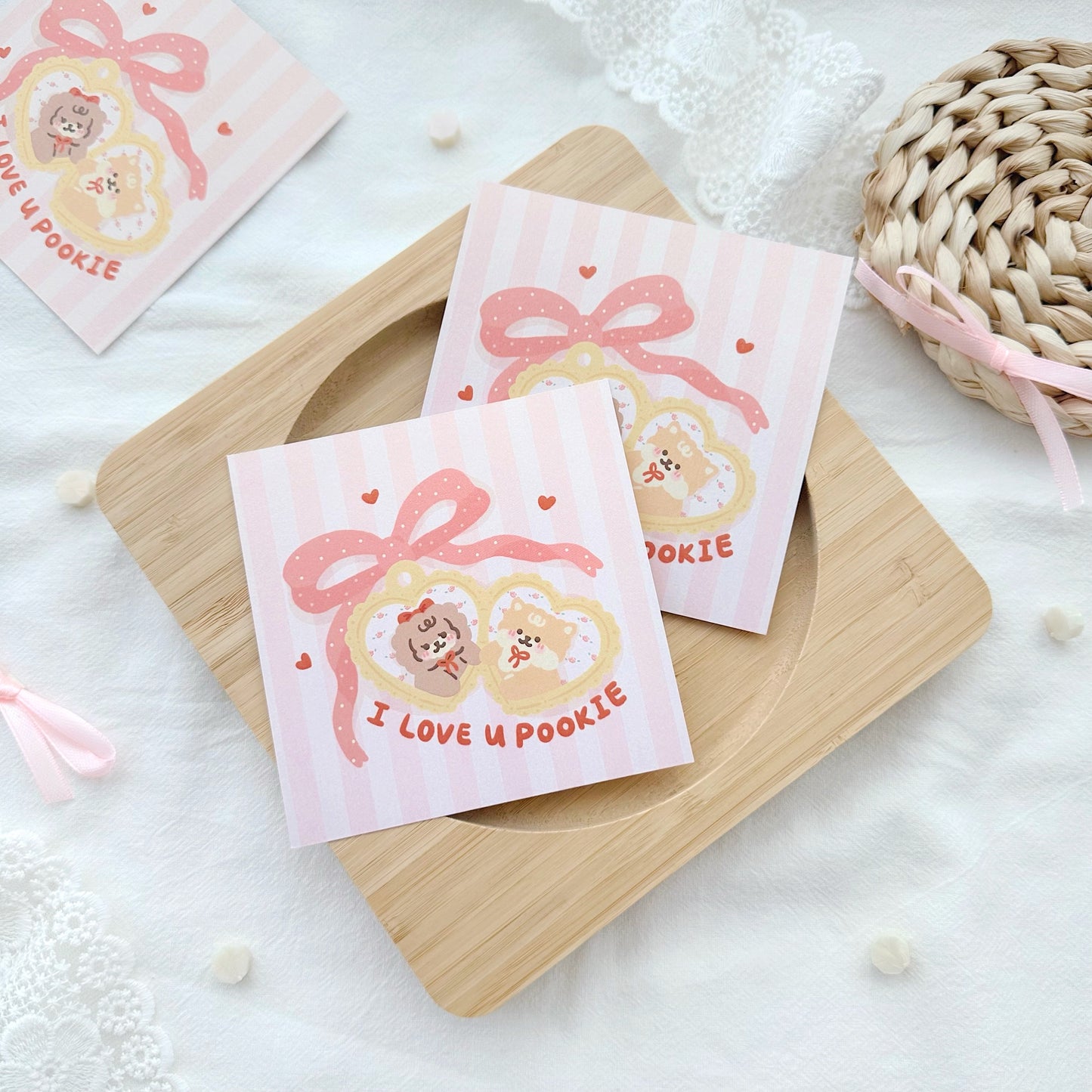 ๐ i love you pookie art print