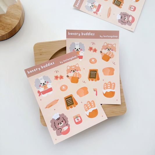 bakery buddies sticker sheet