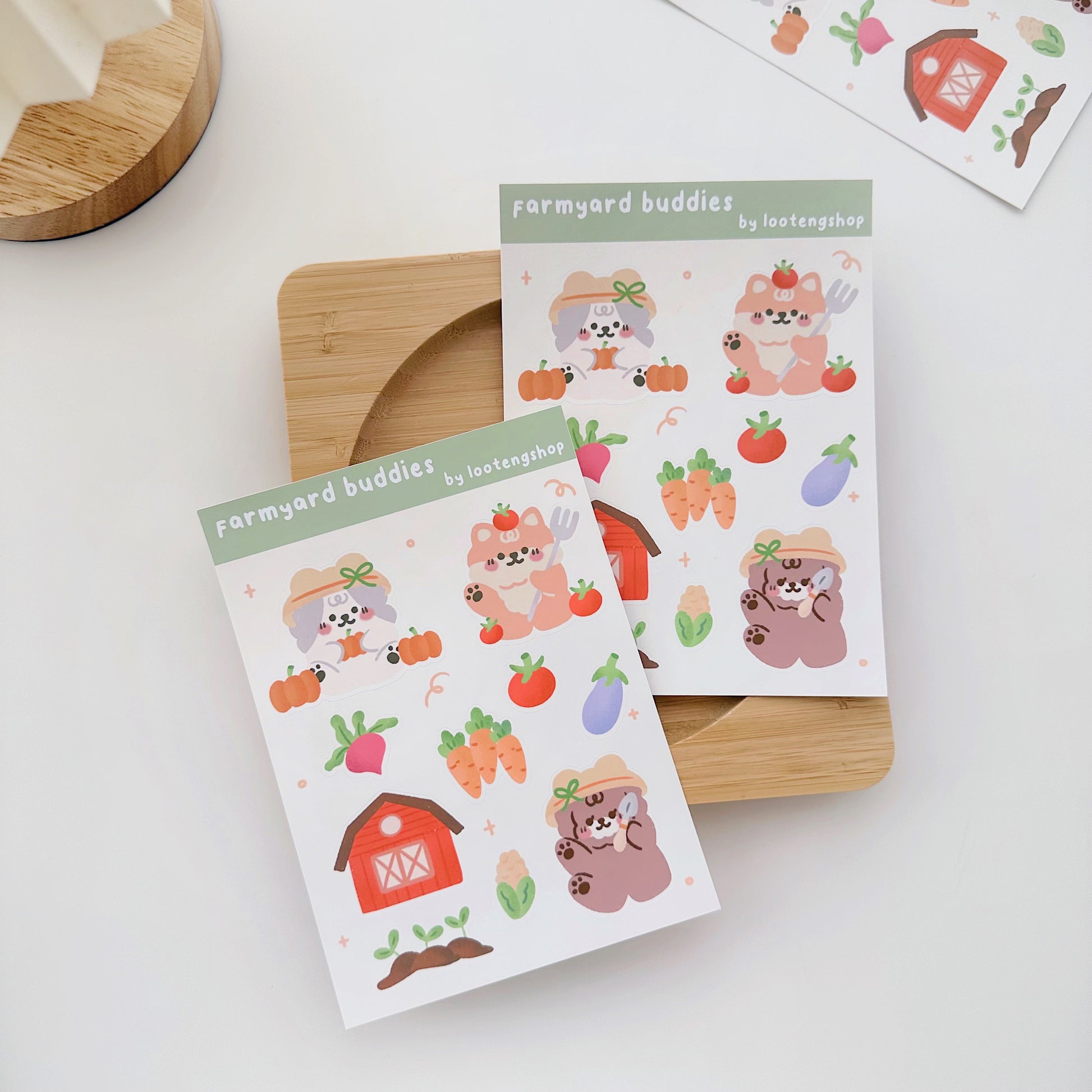 farmyard buddies sticker sheet