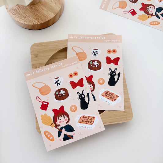 kiki’s delivery service sticker sheet