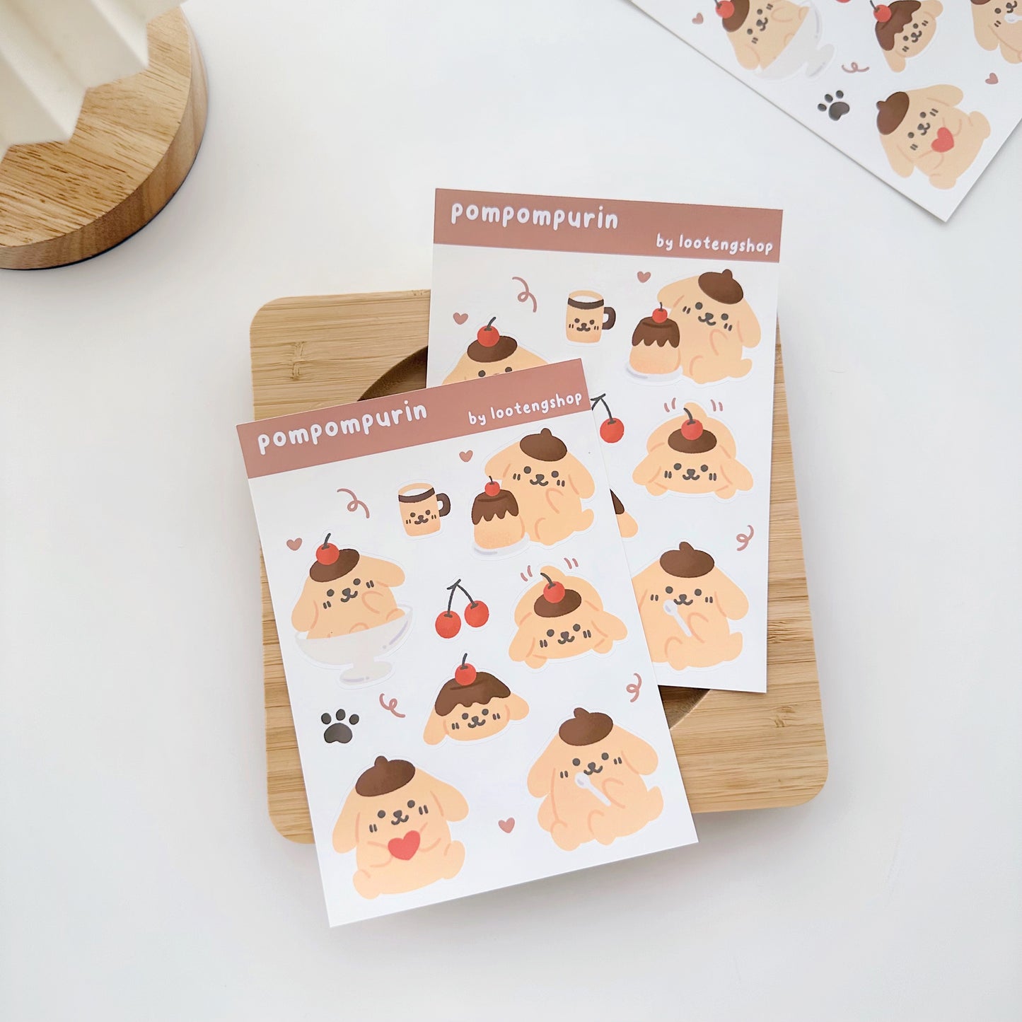 pompompurin sticker sheet