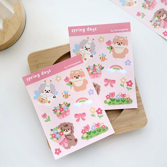 spring days sticker sheet